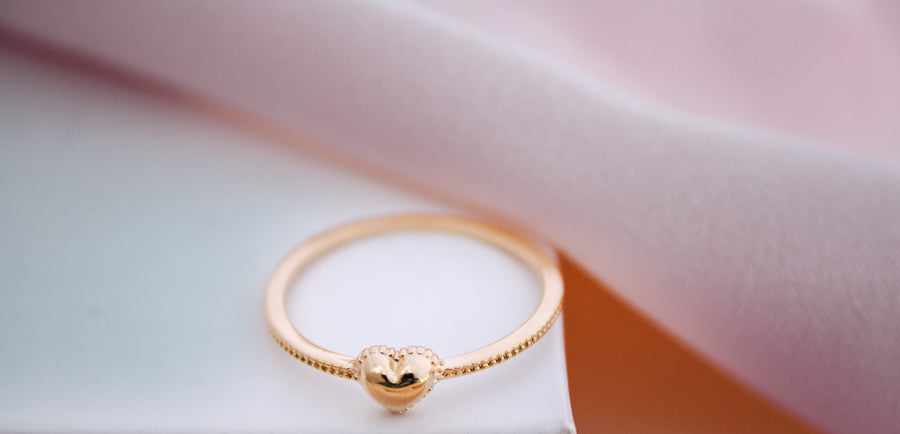 Anillo mini corazón