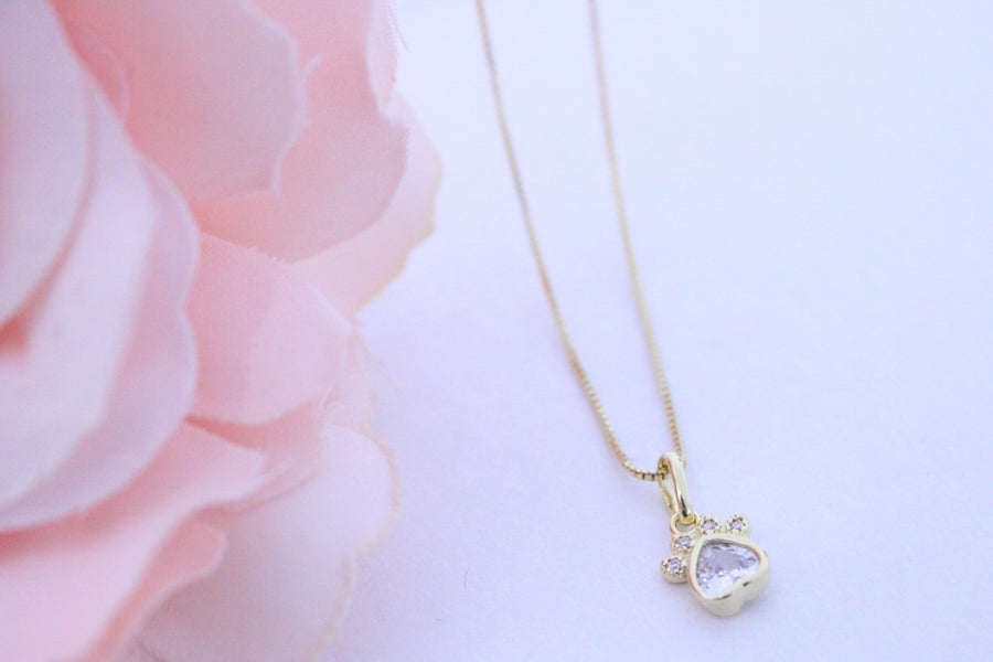 COLLAR HUELLITA CORAZON