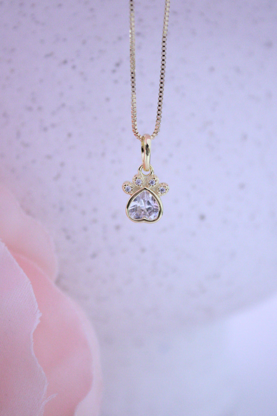 COLLAR HUELLITA CORAZON