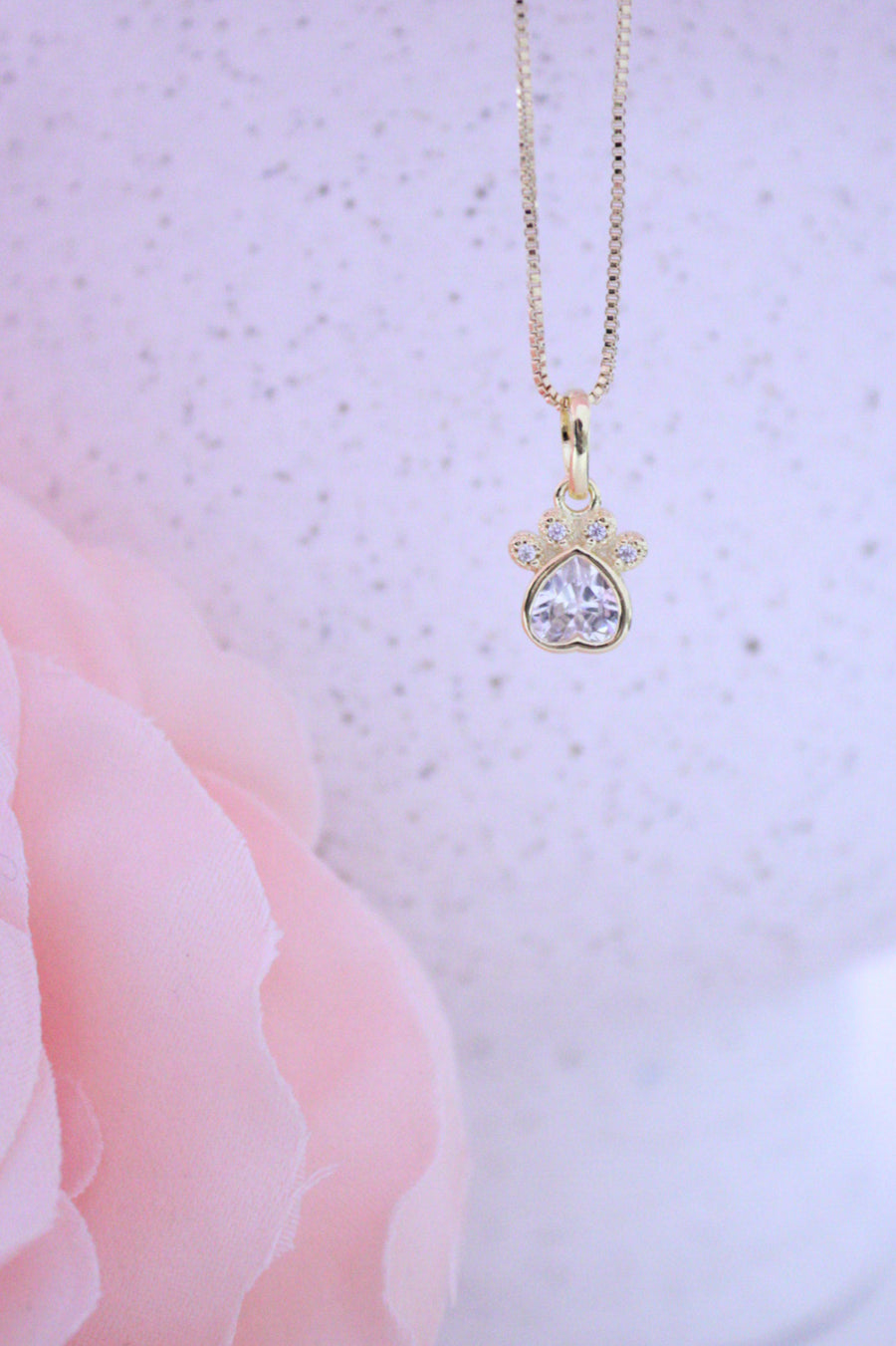 COLLAR HUELLITA CORAZON