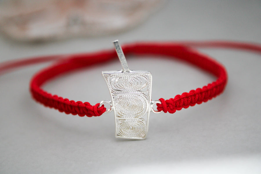 PULSERA HILO ROJO C/GUAMPA