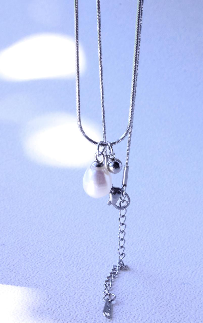 COLLAR CON DIJE PERLA NATURAL