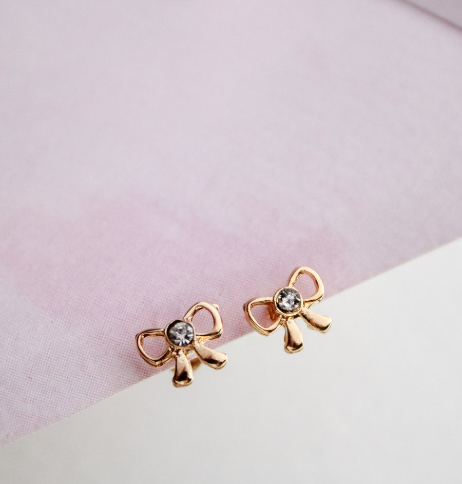 Aros diseño moño con tapita